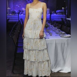 NWT Reformation Foxglove Tiered Dress